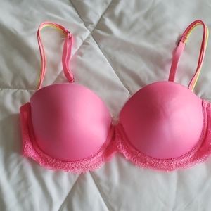 Victorias secret neon pink multiway bra 34B